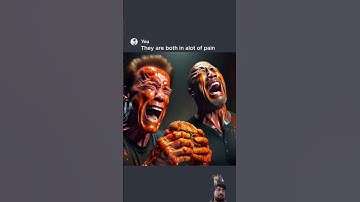 Arnold and Dwayne do the Spicy Challenge 🔥🍔 #ai #chatgpt #aiart