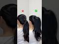 Voluminous ponytail hack #hairstyle #youtubeshorts #beauty