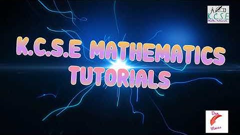 APPLICATION OF SIMULTANEOUS EQUATIONS|K.C.S.E 121/1|2007|QUESTION 11