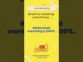 Email is a marketing powerhouse. #emailmarketing #marketing #digitalmarketing