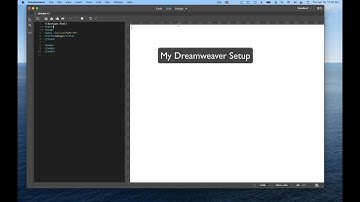 My Dreamweaver setup -Split view