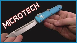 На заточке Microtech Ultratech Tanto Point М390