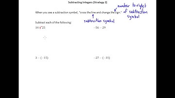 2.3a Subtracting Integers 2