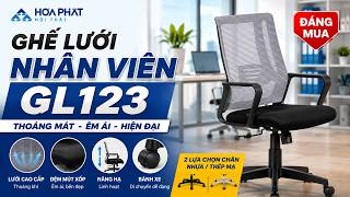 Ghế Lưới Nhân Viên Hòa Phát GL123 | Ghế Xoay Văn Phòng Cao Cấp, Thoáng Mát