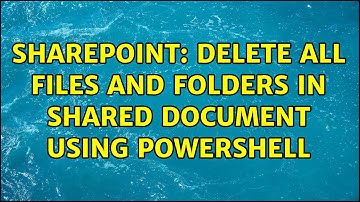 Sharepoint: Delete all files and folders in shared document using powershell