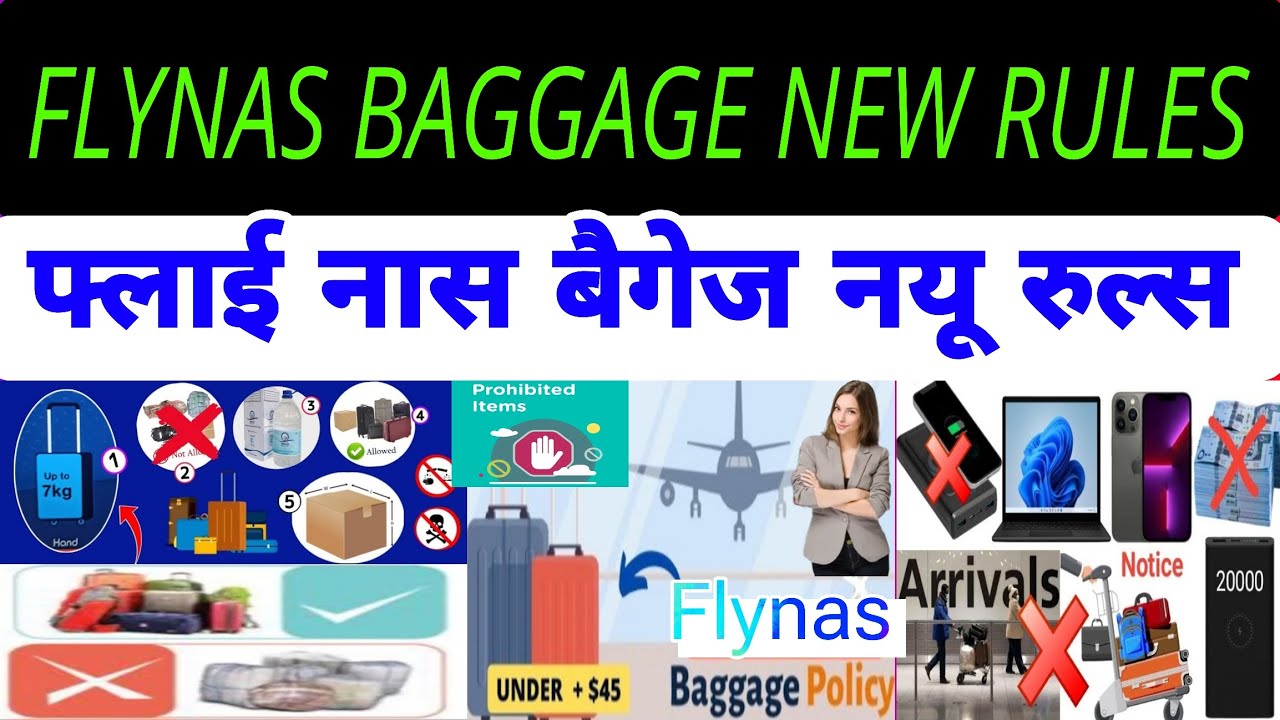 How Much Baggage Allowance In Flynas Flynas Baggage New Rules फ्लाई