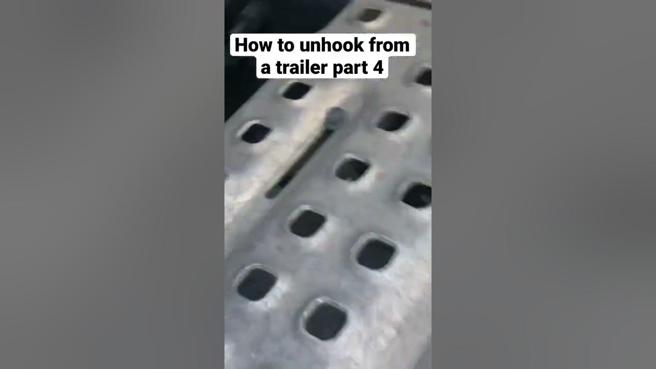 How to unhook from a trailer pt. 4 trucking shorts YouTube