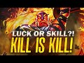 Dota 2  luck or skill kill is kill beyond the limits