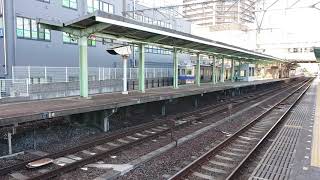 南海高野線 北野田駅6000系(6029+6019編成) 区急なんば行 停車・発車+2000系(2042編成) 試運転通過