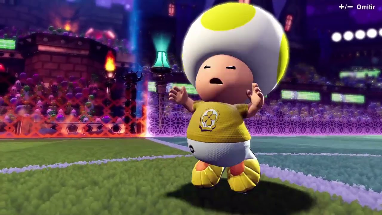 Mario Strikers Battle League - Toad's Losing Animation