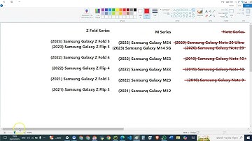 Python Samsung Z, M , And Note Series