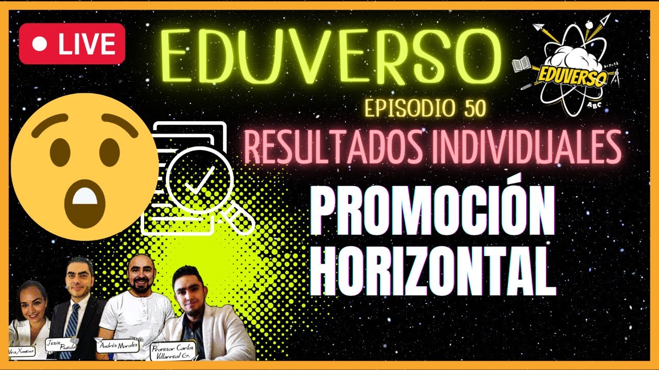 EDUVERSO 50. PROMOCIÓN HORIZONTAL RESULTADOS INDIVIDUALES