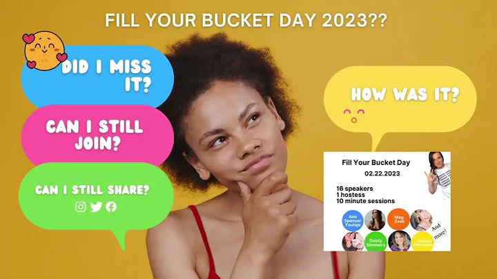 What happened to Fill Your Bucket Day?