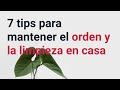 7 tips básicos para mantener el orden y la limpieza en casa