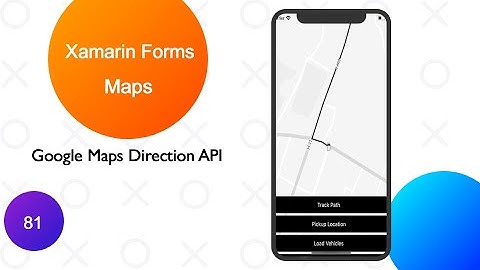 Xamarin Forms Maps Direction API