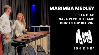 Amazing Marimba Medley with Bella Ciao | Stand By Me | Sara Perche Ti Amo | Don't Stop Believin' Resimi