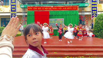 Múa “Chúng em cùng tiến bước vào kỷ nguyên mới” các bạn lớp 1C - Trường tiểu học Quang Trung