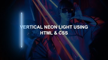 How To Make Neon Light Effect With Animation On Website Using HTML And CSS