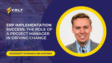 ERP Implementation Success: The Role of a Project Manager in Driving Change