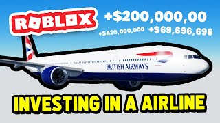 Investing in a AIRLINE COMPANY In Project Flight (Roblox)
