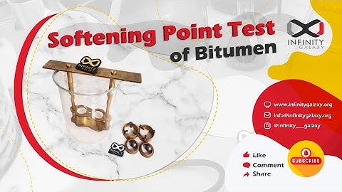The softening Point Test of Bitumen