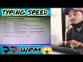 Rajasthan highcourt typing speed  77wpm  fastest typing by arpit sharma