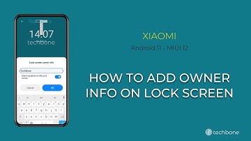 How to Add Owner Info on Lock Screen - Xiaomi [Android 11 - MIUI 12]