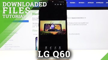 Locate Downloaded Files in LG Q60 - Saved Files