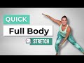 5 minute full body standing stretch routine for women