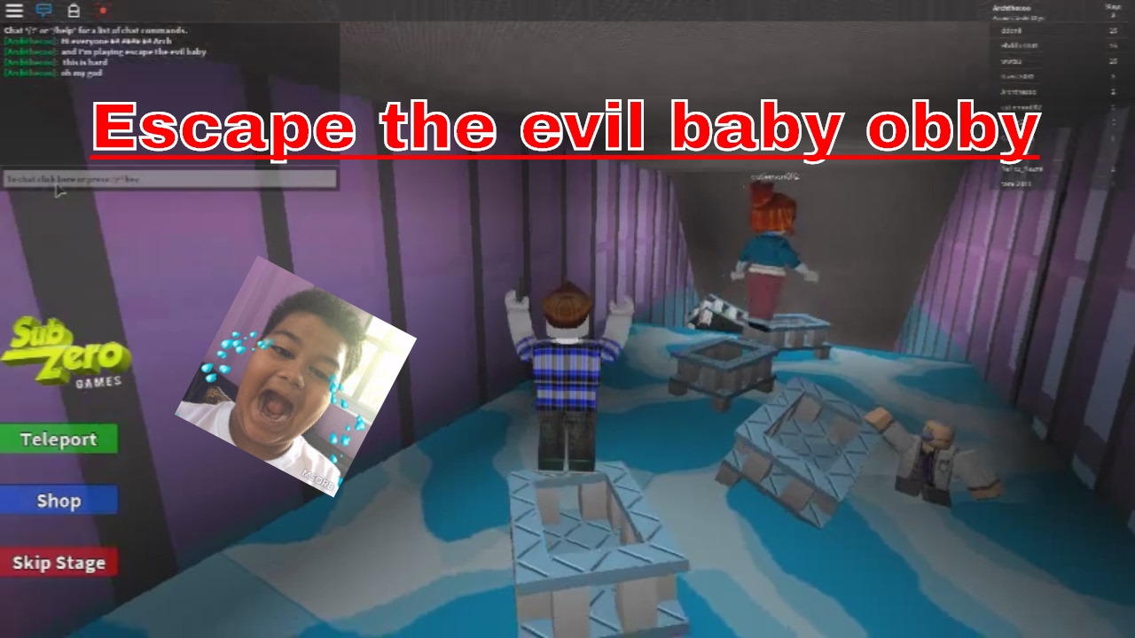 Arch Roblox Escape The Evil Baby Youtube - roblox evil baby obby