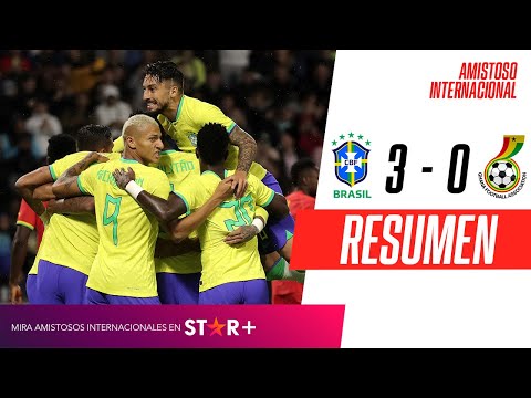 ¡LA VERDEAMARELA DE TITE GOLEÓ A GHANA EN FRANCIA! | Brasil 3-0 Ghana | RESUMEN