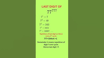 🔥 "Last Digit of Large Powers Trick | IIT JEE & Maths Olympiad Shortcut"
