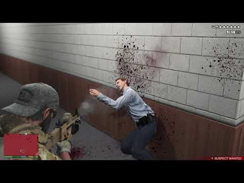 GTA 5 - Trevor's Police Station Massacre + Six Star Escape