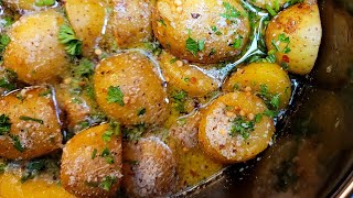 The easiest potatoes you'll ever make! | Slow Cooker Potato Recipe Sliced Potatoes In Crock Pot