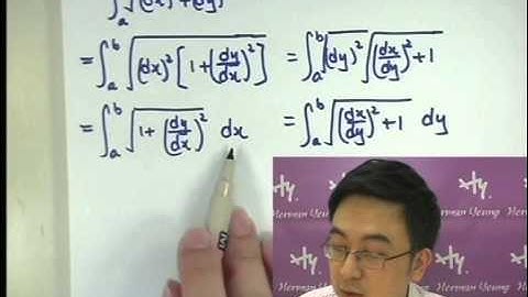 Herman Yeung - Calculus -  Integration (Length of curve) 積分求曲線長度