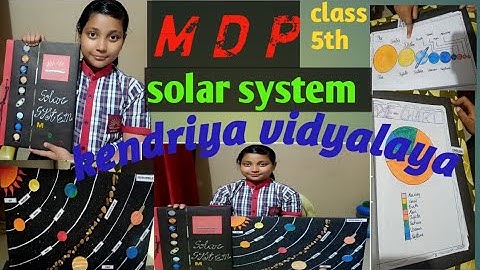M D P # Project #solar system #kendriya_vidyalaya #@ class 5th#@ comment #follow #January 16, 2024#