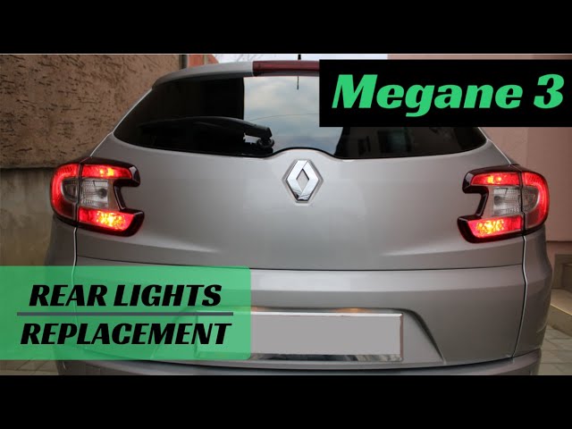 Rear lights replacement - Renault MEGANE 3 Grandtour - YouTube