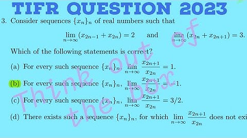 TIFR Maths GS Question Paper 2023 का शानदार question | #tifr #tifr2023 #tifr2024 #tifrmaths #viral