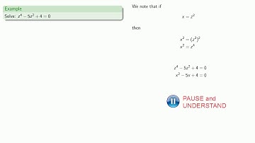 Equations Reducible to Quadratic, Part One