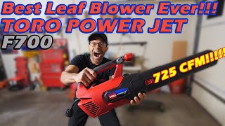 Toro Power Jet F700 Leaf Blower 725 CFM!!! [Best Leaf And Car Blower Of All Time]