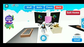Building a birthday place...  I will surprise my friend for her birthday // Adopt me building