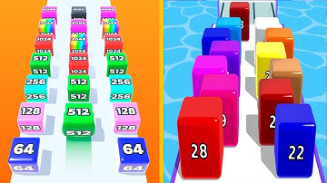 Jelly Run 2048 VS Marble Run 3D - All Levels Gameplay Android iOS Ep 2