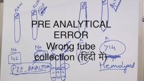 pre analytical errors laboratory, pre analytical errors in clinical chemistry (हिंदी में)