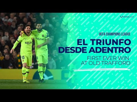 Messi and Barcelona's first ever win at Old Trafford
