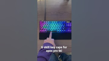 Check out the upgrade to Gskill key caps for apex pro tkl