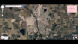 Grande Prairie, AB - Urban Sprawl Time Lapse
