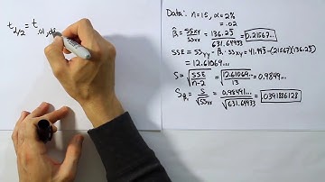 Constructing a Confidence Interval for the Slope of a Regression Line, problem 1
