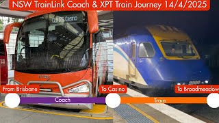 Nsw Trainlink Coach & Xpt Train Journey 1442025 - From Brisbane To Casino To Broadmeadow
