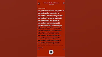 Me Gustas Tu Sped Up Version Manu Chao 