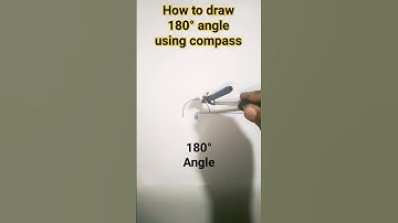 how to draw 180 degree angle using compass#180° angle#shorts#ytshorts#viral#trendingshorts#maths